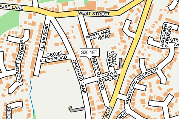S20 1ET map - OS OpenMap – Local (Ordnance Survey) S20 1ET map - OS OpenMap – Local (Ordnance Survey)