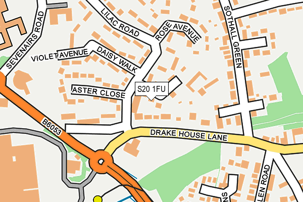 S20 1FU map - OS OpenMap – Local (Ordnance Survey) S20 1FU map - OS OpenMap – Local (Ordnance Survey)