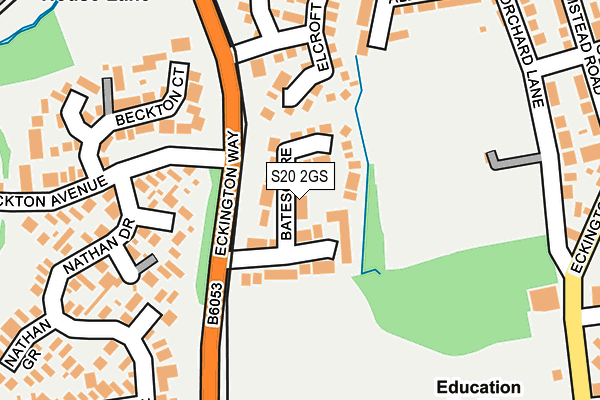 S20 2GS map - OS OpenMap – Local (Ordnance Survey) S20 2GS map - OS OpenMap – Local (Ordnance Survey)
