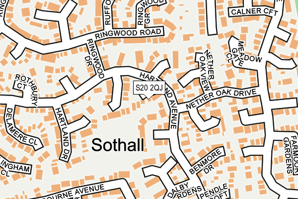 S20 2QJ map - OS OpenMap – Local (Ordnance Survey) S20 2QJ map - OS OpenMap – Local (Ordnance Survey)