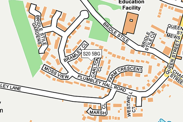 S20 5BG map - OS OpenMap – Local (Ordnance Survey) S20 5BG map - OS OpenMap – Local (Ordnance Survey)