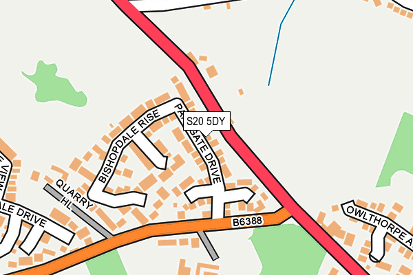 S20 5DY map - OS OpenMap – Local (Ordnance Survey) S20 5DY map - OS OpenMap – Local (Ordnance Survey)