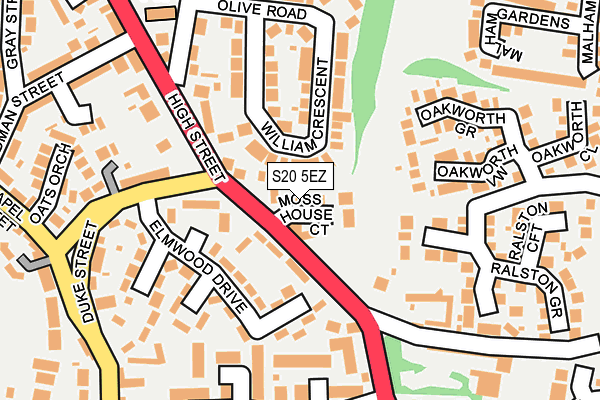 S20 5EZ map - OS OpenMap – Local (Ordnance Survey) S20 5EZ map - OS OpenMap – Local (Ordnance Survey)