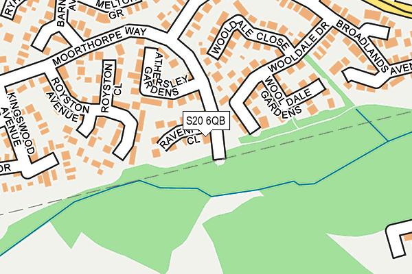 S20 6QB map - OS OpenMap – Local (Ordnance Survey) S20 6QB map - OS OpenMap – Local (Ordnance Survey)