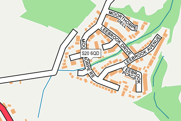 S20 6QD map - OS OpenMap – Local (Ordnance Survey) S20 6QD map - OS OpenMap – Local (Ordnance Survey)