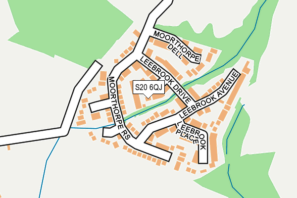 S20 6QJ map - OS OpenMap – Local (Ordnance Survey) S20 6QJ map - OS OpenMap – Local (Ordnance Survey)