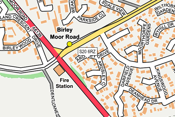 S20 6RZ map - OS OpenMap – Local (Ordnance Survey) S20 6RZ map - OS OpenMap – Local (Ordnance Survey)