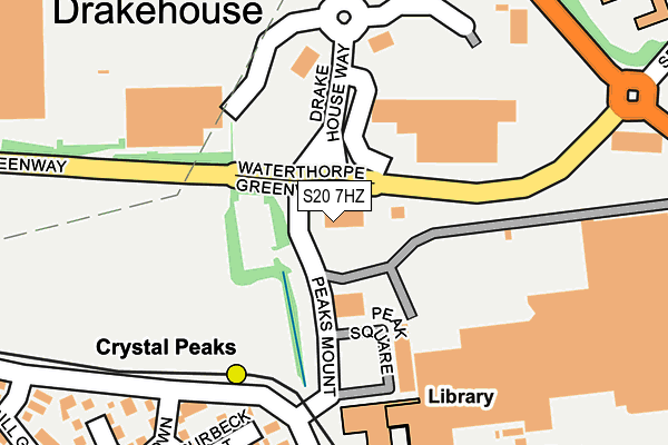 S20 7HZ map - OS OpenMap – Local (Ordnance Survey) S20 7HZ map - OS OpenMap – Local (Ordnance Survey)