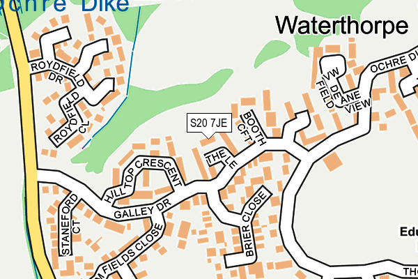 S20 7JE map - OS OpenMap – Local (Ordnance Survey) S20 7JE map - OS OpenMap – Local (Ordnance Survey)