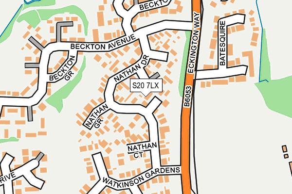 S20 7LX map - OS OpenMap – Local (Ordnance Survey) S20 7LX map - OS OpenMap – Local (Ordnance Survey)