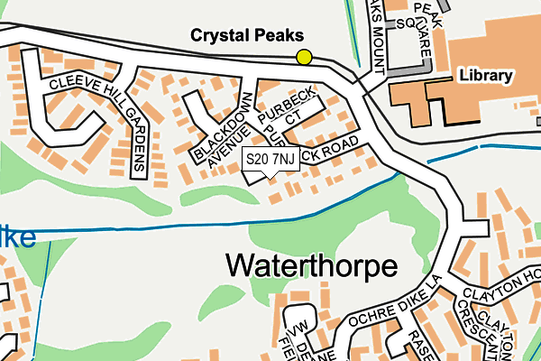 S20 7NJ map - OS OpenMap – Local (Ordnance Survey) S20 7NJ map - OS OpenMap – Local (Ordnance Survey)