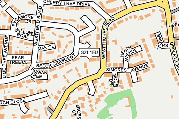 S21 1EU map - OS OpenMap – Local (Ordnance Survey) S21 1EU map - OS OpenMap – Local (Ordnance Survey)