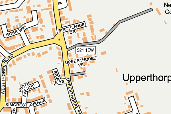 S21 1EW map - OS OpenMap – Local (Ordnance Survey) S21 1EW map - OS OpenMap – Local (Ordnance Survey)