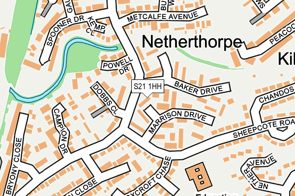 S21 1HH map - OS OpenMap – Local (Ordnance Survey) S21 1HH map - OS OpenMap – Local (Ordnance Survey)