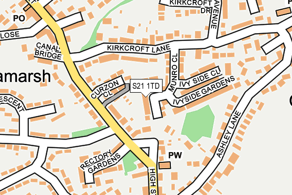 S21 1TD map - OS OpenMap – Local (Ordnance Survey) S21 1TD map - OS OpenMap – Local (Ordnance Survey)