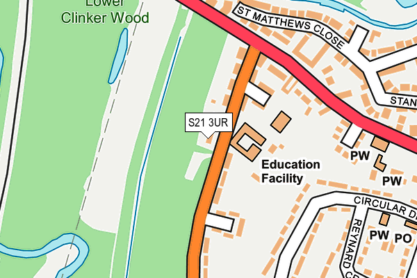 S21 3UR map - OS OpenMap – Local (Ordnance Survey) S21 3UR map - OS OpenMap – Local (Ordnance Survey)