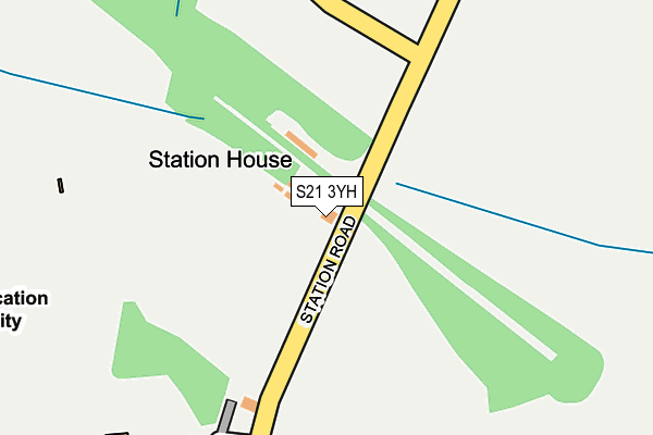 S21 3YH map - OS OpenMap – Local (Ordnance Survey) S21 3YH map - OS OpenMap – Local (Ordnance Survey)