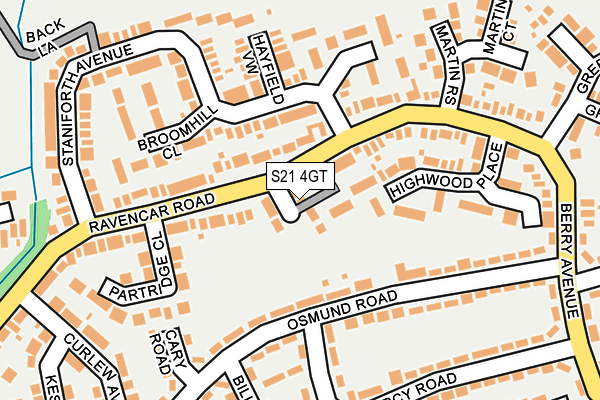 S21 4GT map - OS OpenMap – Local (Ordnance Survey) S21 4GT map - OS OpenMap – Local (Ordnance Survey)