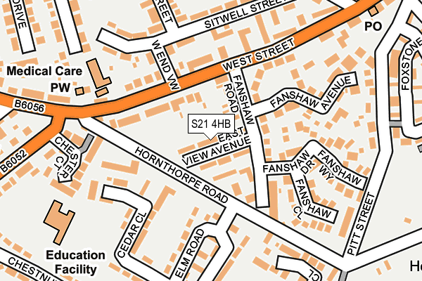 S21 4HB map - OS OpenMap – Local (Ordnance Survey) S21 4HB map - OS OpenMap – Local (Ordnance Survey)