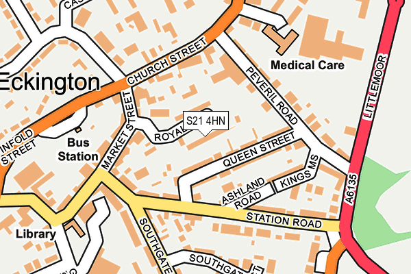 S21 4HN map - OS OpenMap – Local (Ordnance Survey) S21 4HN map - OS OpenMap – Local (Ordnance Survey)