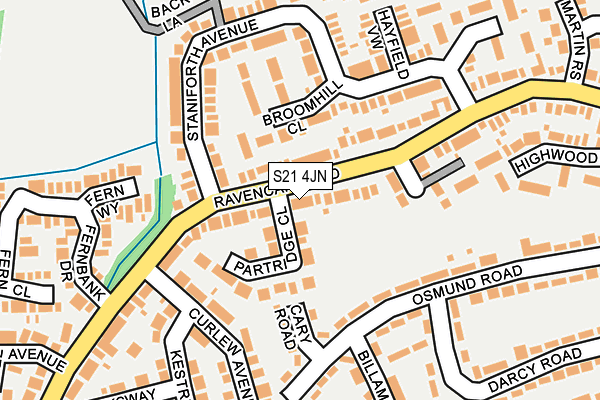 S21 4JN map - OS OpenMap – Local (Ordnance Survey) S21 4JN map - OS OpenMap – Local (Ordnance Survey)