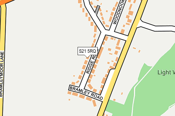 S21 5RQ map - OS OpenMap – Local (Ordnance Survey) S21 5RQ map - OS OpenMap – Local (Ordnance Survey)