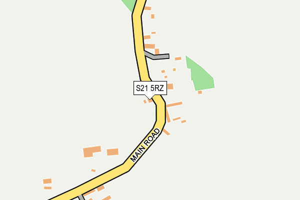 S21 5RZ map - OS OpenMap – Local (Ordnance Survey) S21 5RZ map - OS OpenMap – Local (Ordnance Survey)