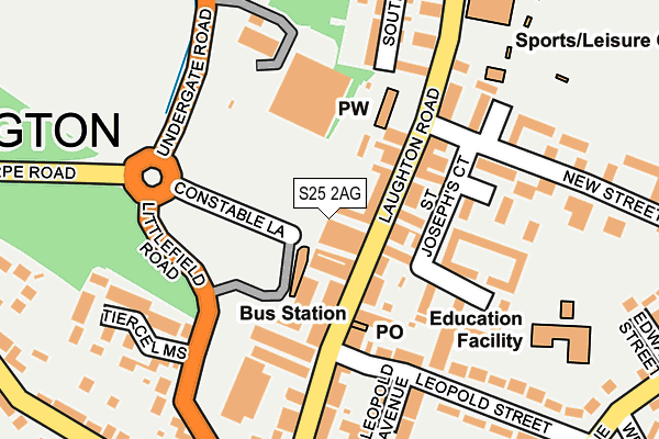 S25 2AG map - OS OpenMap – Local (Ordnance Survey) S25 2AG map - OS OpenMap – Local (Ordnance Survey)