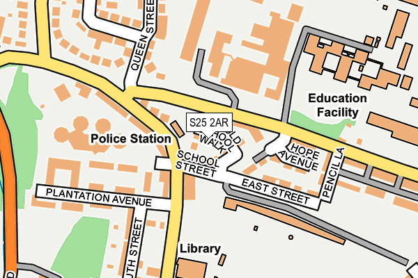 S25 2AR map - OS OpenMap – Local (Ordnance Survey) S25 2AR map - OS OpenMap – Local (Ordnance Survey)