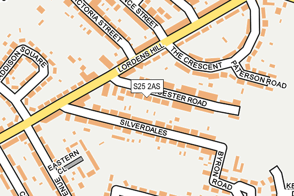 S25 2AS map - OS OpenMap – Local (Ordnance Survey) S25 2AS map - OS OpenMap – Local (Ordnance Survey)