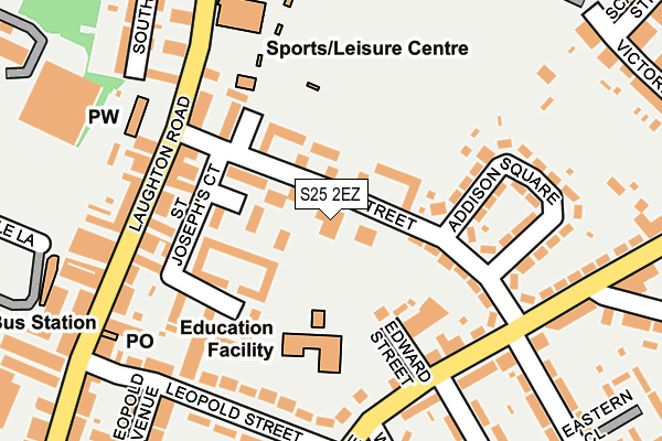 S25 2EZ map - OS OpenMap – Local (Ordnance Survey) S25 2EZ map - OS OpenMap – Local (Ordnance Survey)