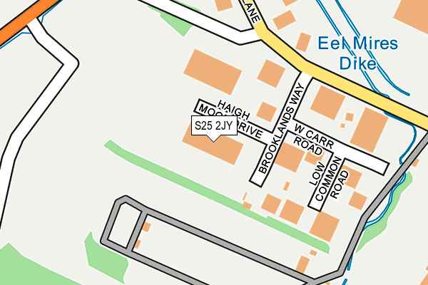 S25 2JY map - OS OpenMap – Local (Ordnance Survey) S25 2JY map - OS OpenMap – Local (Ordnance Survey)