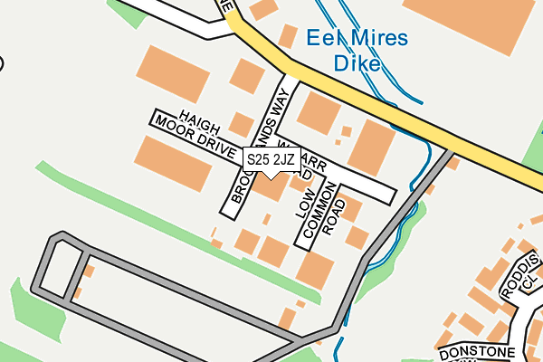 S25 2JZ map - OS OpenMap – Local (Ordnance Survey) S25 2JZ map - OS OpenMap – Local (Ordnance Survey)