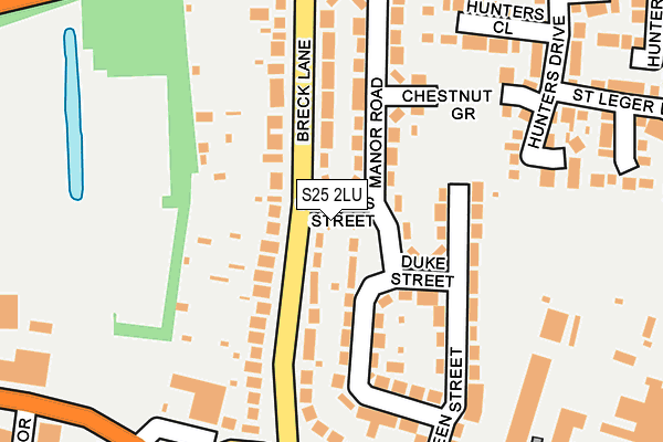 S25 2LU map - OS OpenMap – Local (Ordnance Survey) S25 2LU map - OS OpenMap – Local (Ordnance Survey)