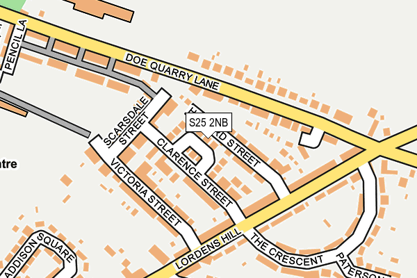 S25 2NB map - OS OpenMap – Local (Ordnance Survey) S25 2NB map - OS OpenMap – Local (Ordnance Survey)