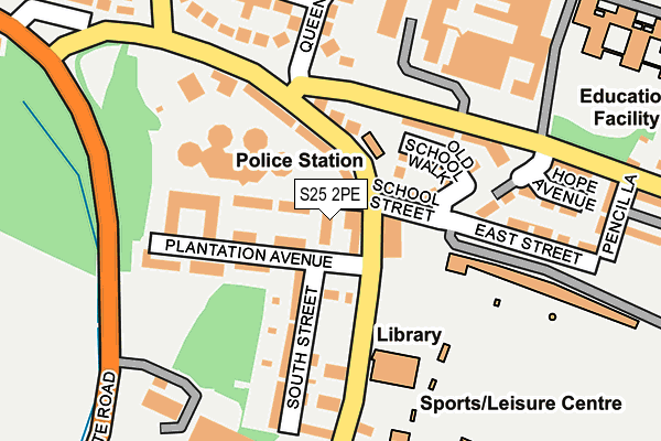 S25 2PE map - OS OpenMap – Local (Ordnance Survey) S25 2PE map - OS OpenMap – Local (Ordnance Survey)