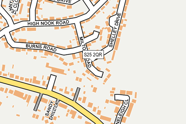 S25 2QR map - OS OpenMap – Local (Ordnance Survey) S25 2QR map - OS OpenMap – Local (Ordnance Survey)