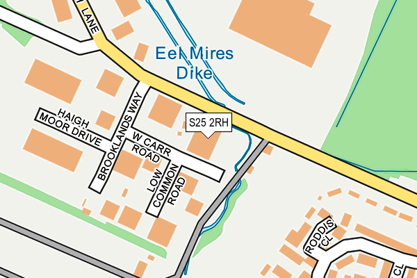 S25 2RH map - OS OpenMap – Local (Ordnance Survey) S25 2RH map - OS OpenMap – Local (Ordnance Survey)