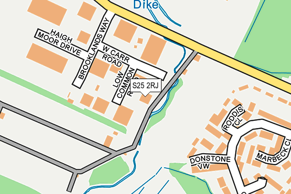 S25 2RJ map - OS OpenMap – Local (Ordnance Survey) S25 2RJ map - OS OpenMap – Local (Ordnance Survey)