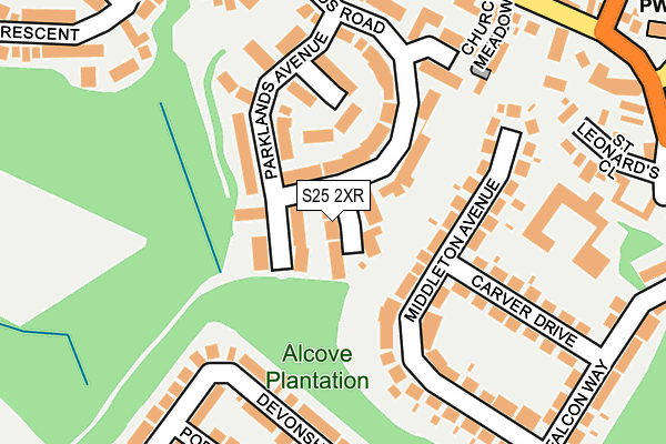 S25 2XR map - OS OpenMap – Local (Ordnance Survey) S25 2XR map - OS OpenMap – Local (Ordnance Survey)