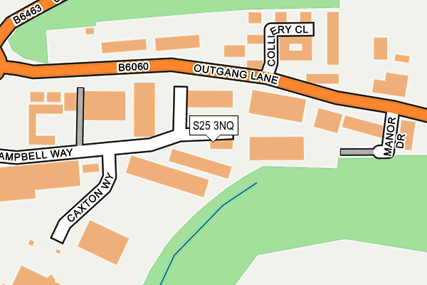 S25 3NQ map - OS OpenMap – Local (Ordnance Survey) S25 3NQ map - OS OpenMap – Local (Ordnance Survey)