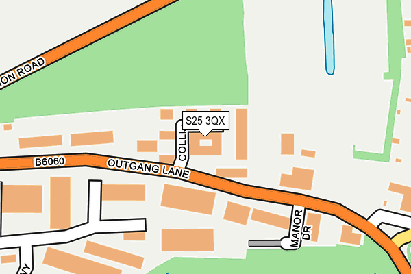 S25 3QX map - OS OpenMap – Local (Ordnance Survey) S25 3QX map - OS OpenMap – Local (Ordnance Survey)