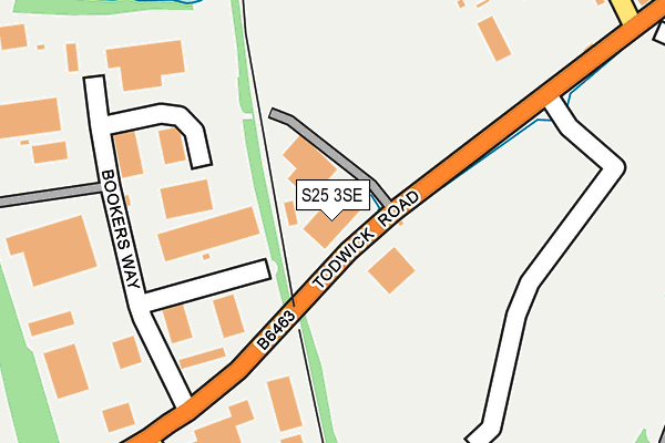 S25 3SE map - OS OpenMap – Local (Ordnance Survey) S25 3SE map - OS OpenMap – Local (Ordnance Survey)