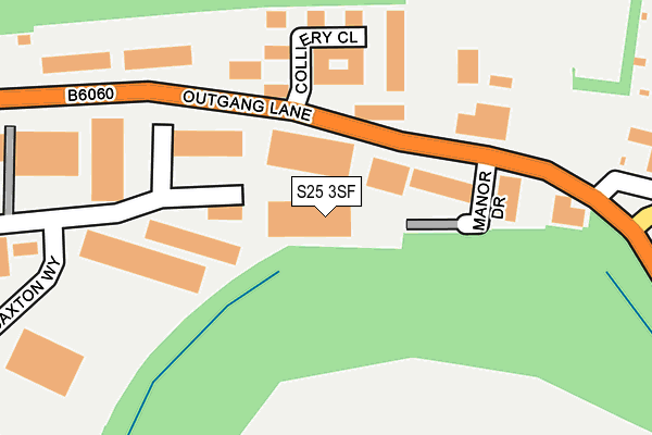 S25 3SF map - OS OpenMap – Local (Ordnance Survey) S25 3SF map - OS OpenMap – Local (Ordnance Survey)