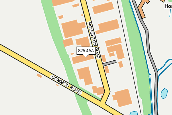 S25 4AA map - OS OpenMap – Local (Ordnance Survey) S25 4AA map - OS OpenMap – Local (Ordnance Survey)
