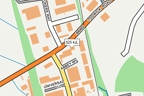 S25 4JL map - OS OpenMap – Local (Ordnance Survey) S25 4JL map - OS OpenMap – Local (Ordnance Survey)
