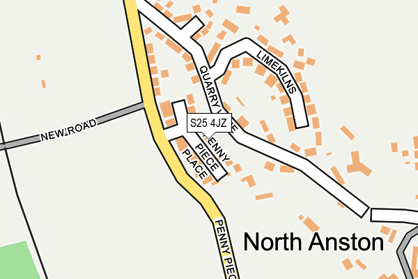 S25 4JZ map - OS OpenMap – Local (Ordnance Survey) S25 4JZ map - OS OpenMap – Local (Ordnance Survey)