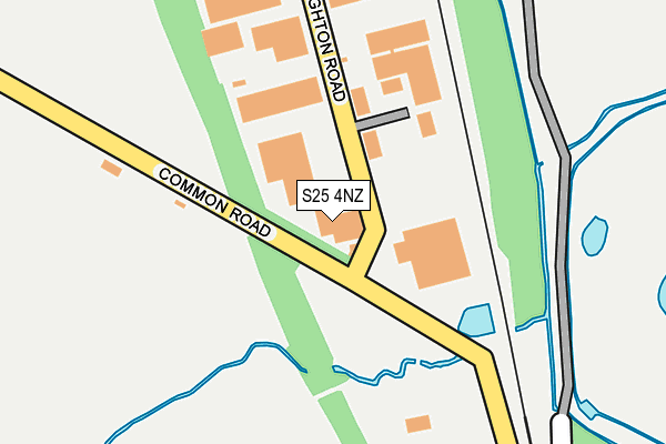 S25 4NZ map - OS OpenMap – Local (Ordnance Survey) S25 4NZ map - OS OpenMap – Local (Ordnance Survey)
