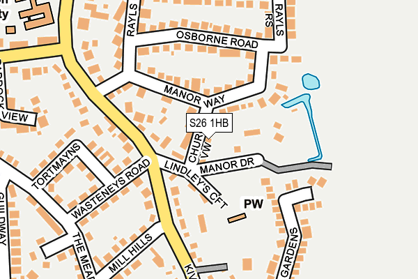 S26 1HB map - OS OpenMap – Local (Ordnance Survey) S26 1HB map - OS OpenMap – Local (Ordnance Survey)