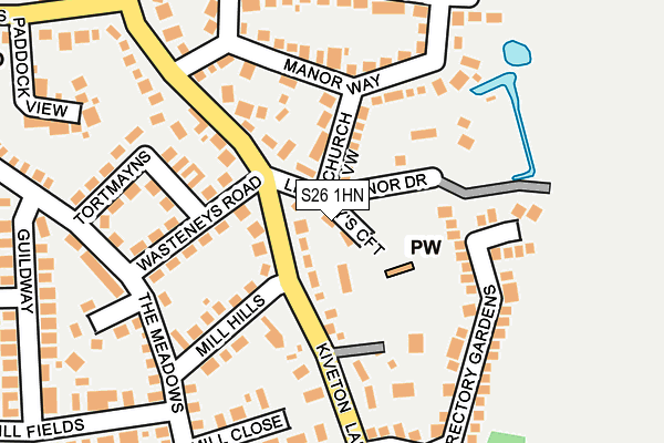 S26 1HN map - OS OpenMap – Local (Ordnance Survey) S26 1HN map - OS OpenMap – Local (Ordnance Survey)